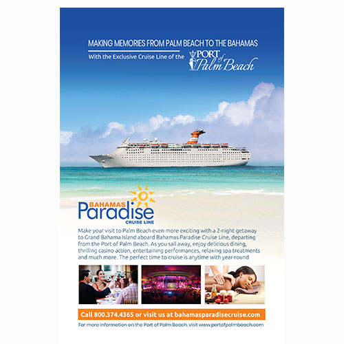Bahamas Paradise Cruise Line Add / Designed by Jacob Rouseau